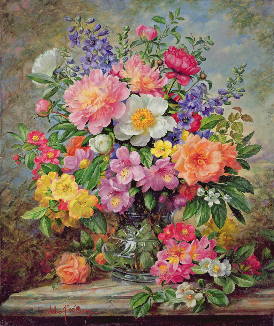 Juni-Blumen in Strahlkraft von Albert Williams