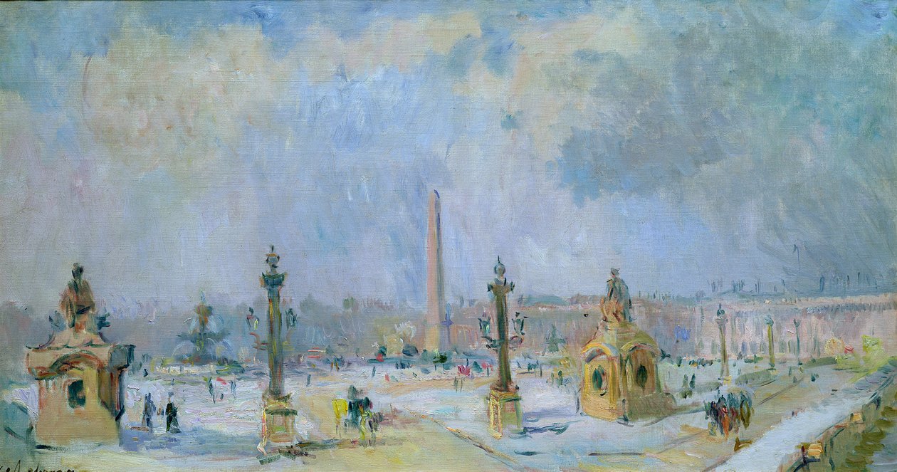 Der Place de la Concorde, Paris von Albert Charles Lebourg