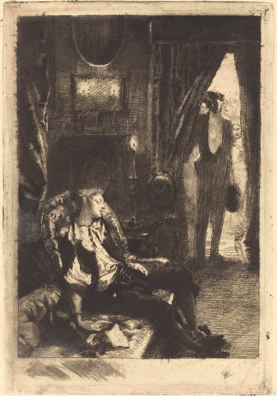 Iza schläft (Der Schlaf von Iza) von Albert Besnard