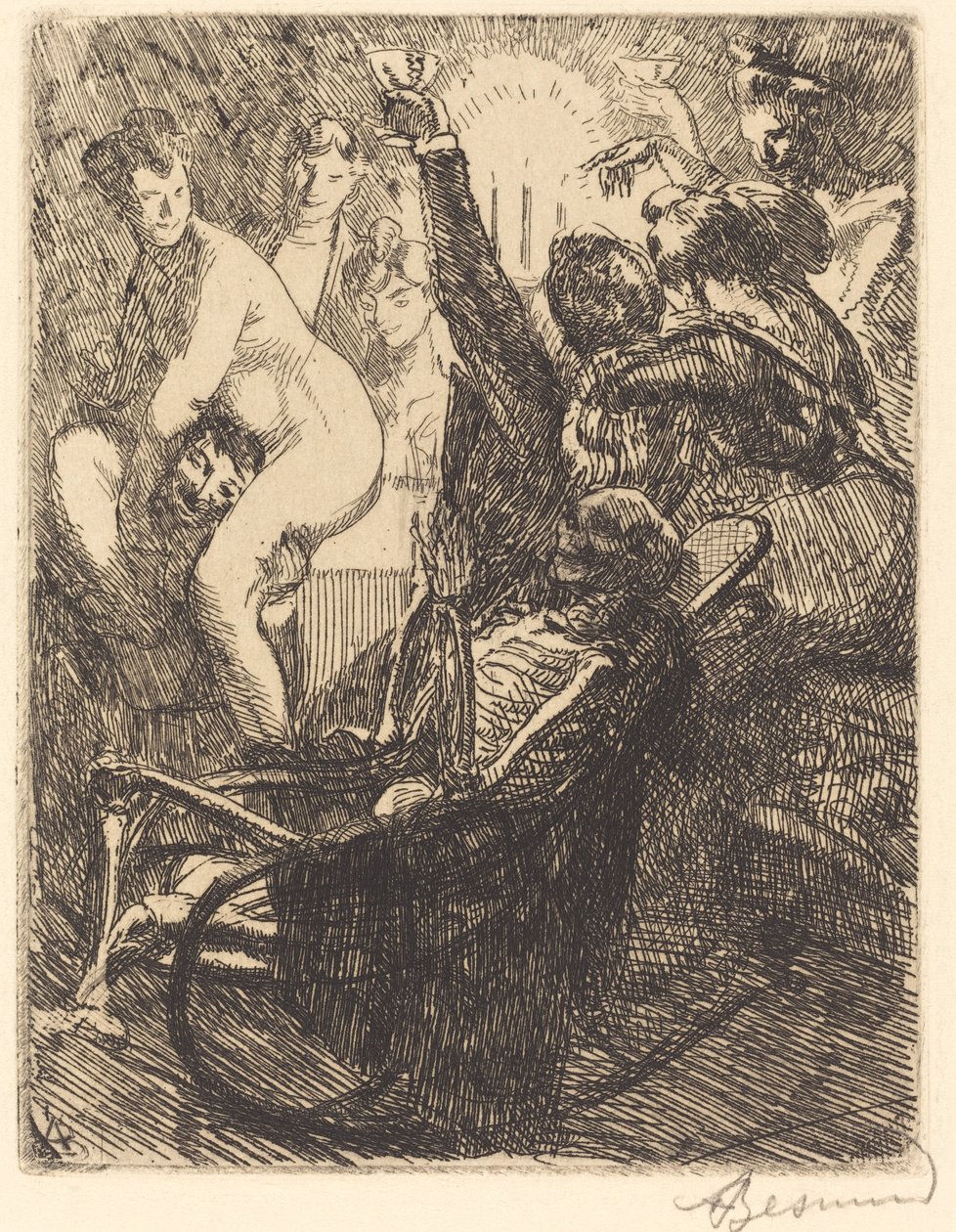 Die Orgie von Albert Besnard