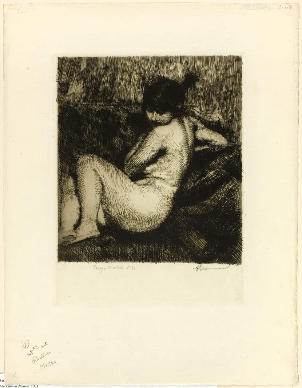 Der gefiederte Turban von Albert Besnard