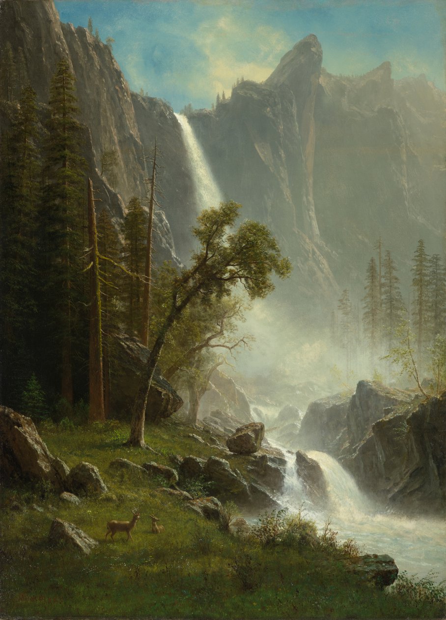 Brautschleierfälle, Yosemite, ca. 1871-1873 von Albert Bierstadt