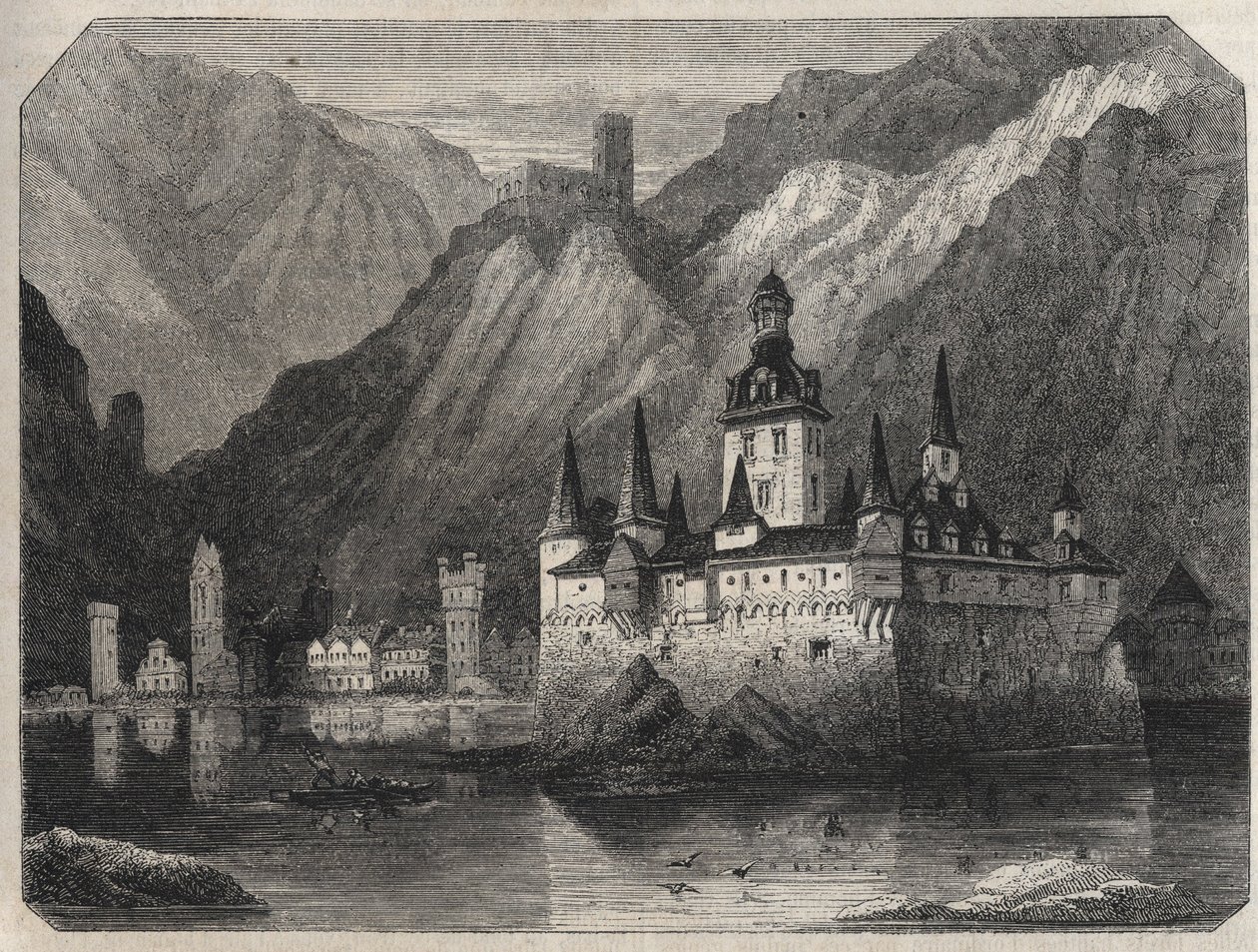 Außenansicht der Pfalz von Albert Bligny