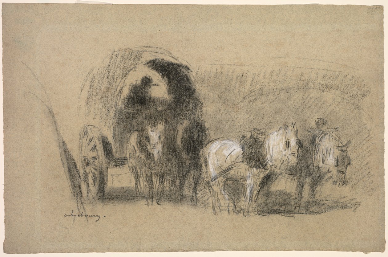 Ein Müllerwagen von Albert Charles Lebourg