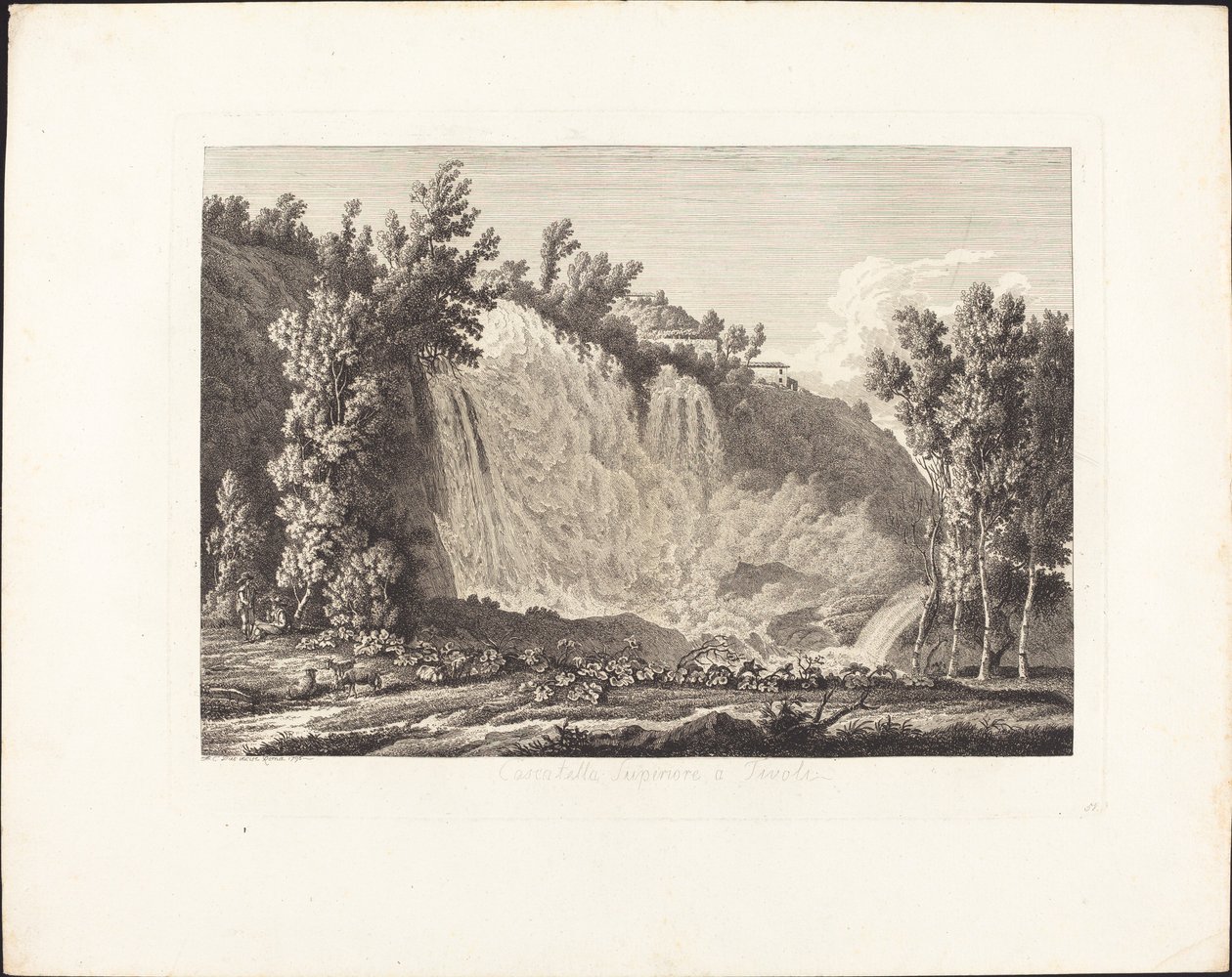 Cascatella Superiore in Tivoli von Albert Christoph Dies