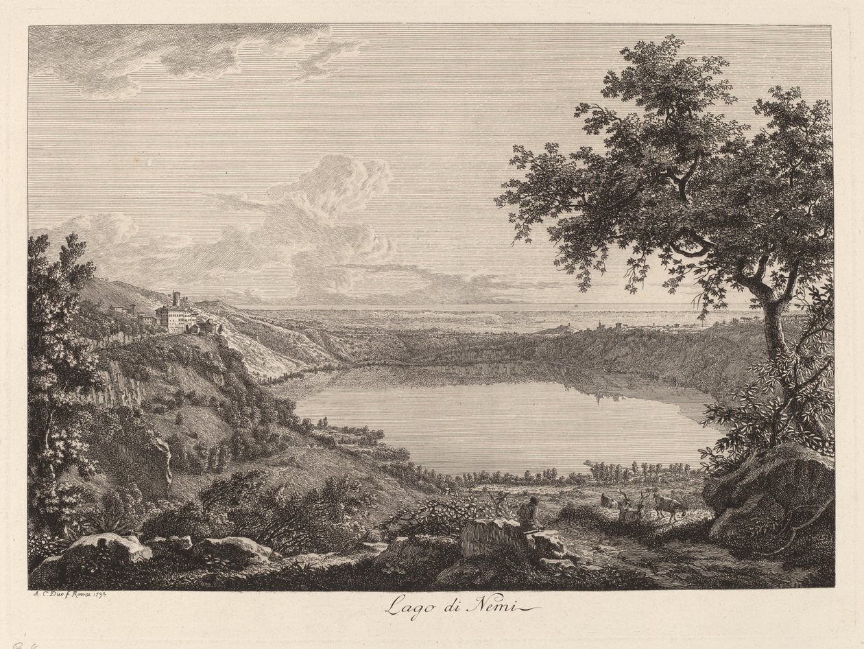 Lago di Nemi (Nemi-See) von Albert Christoph Dies