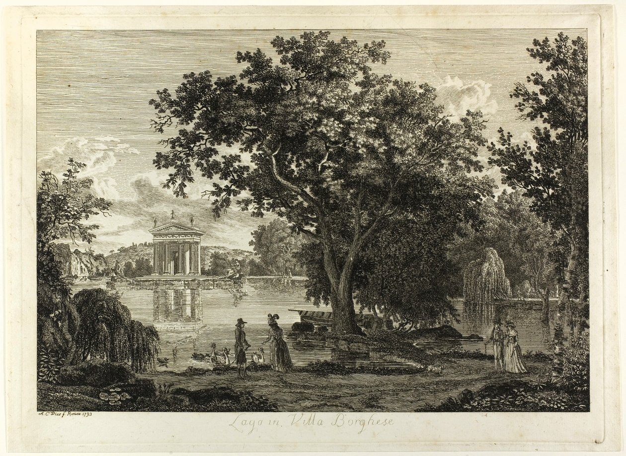 See in der Villa Borghese von Albert Christoph Dies