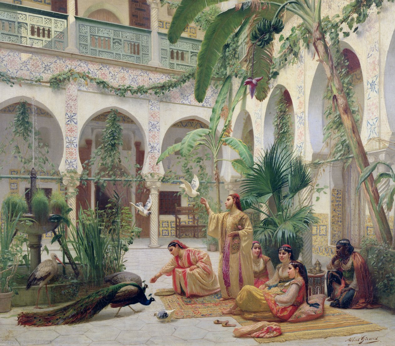 Der Hof des Harems von Albert Girard