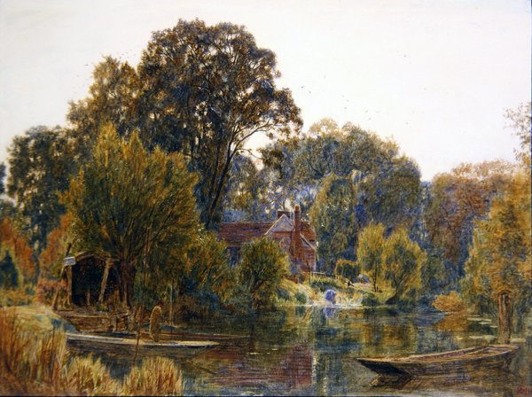 Espen im Herbst von Albert Goodwin