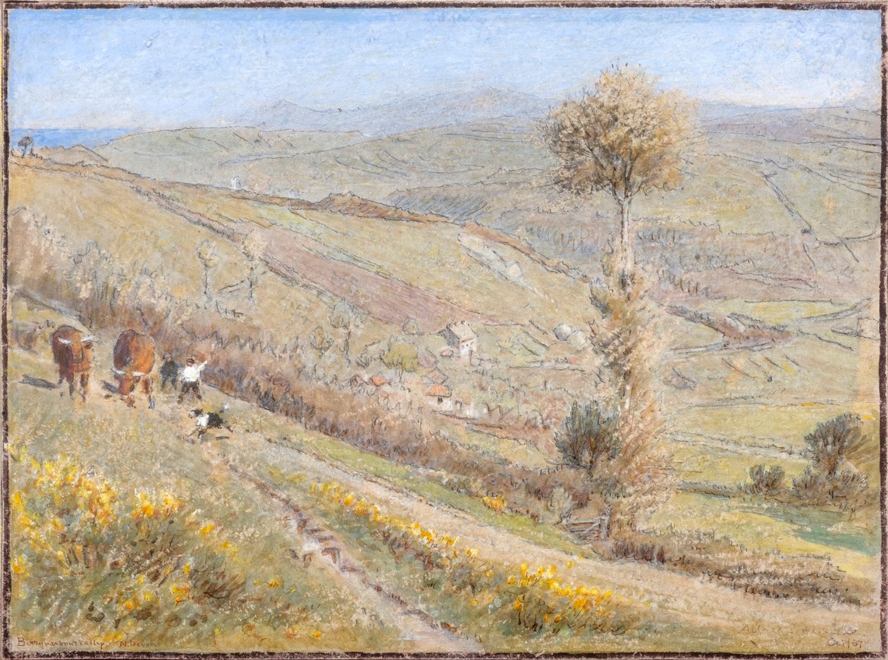 Berryharbour Valley, N. Devon von Albert Goodwin