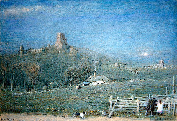 Corfe Castle von Albert Goodwin