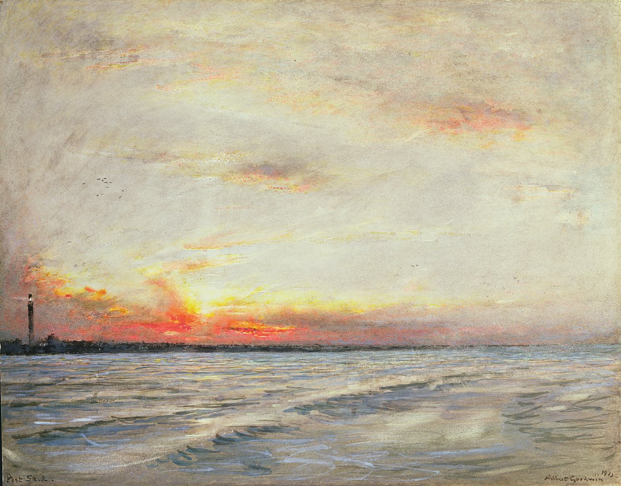 Port Said, Saida, Libanon von Albert Goodwin
