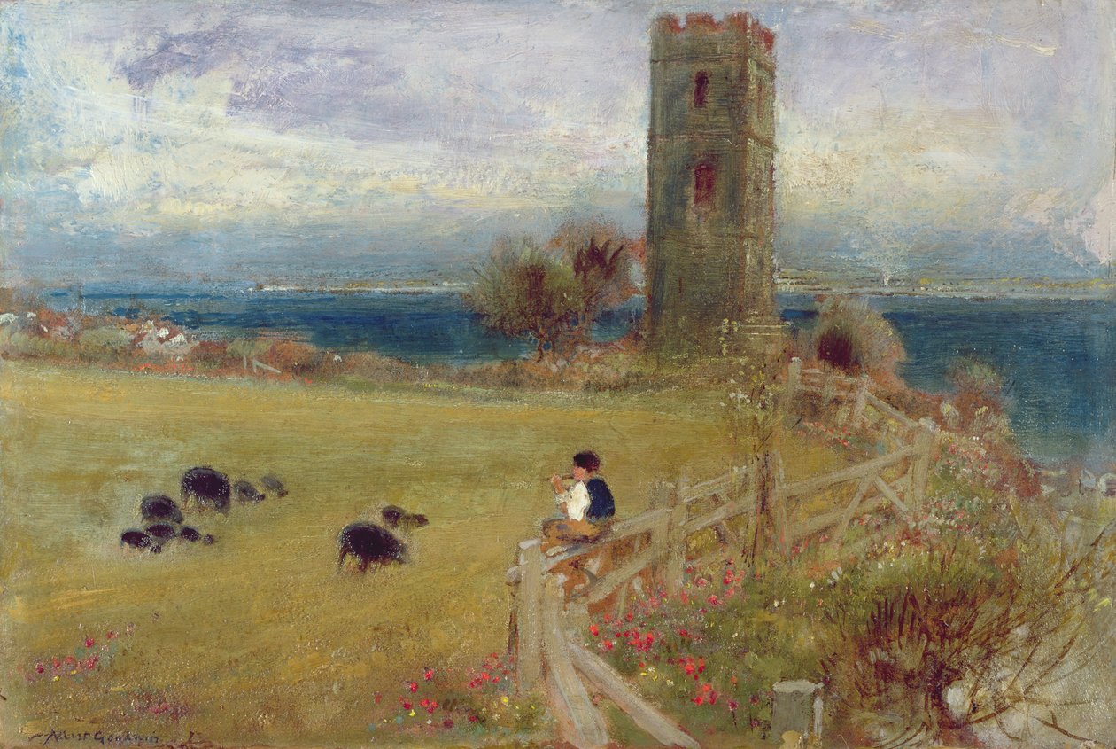 Der Hirtenjunge, Sidestrand, Norfolk von Albert Goodwin