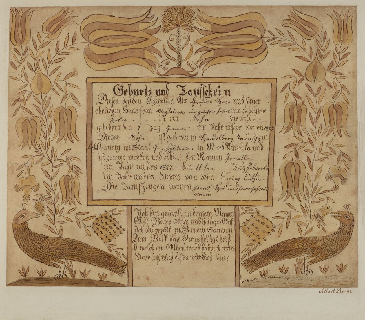 Fraktur, 1935-1942 von Albert J. Levone