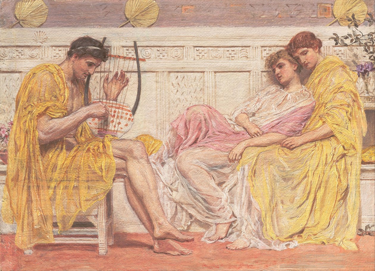 Ein Musiker, ca. 1867 von Albert Joseph Moore