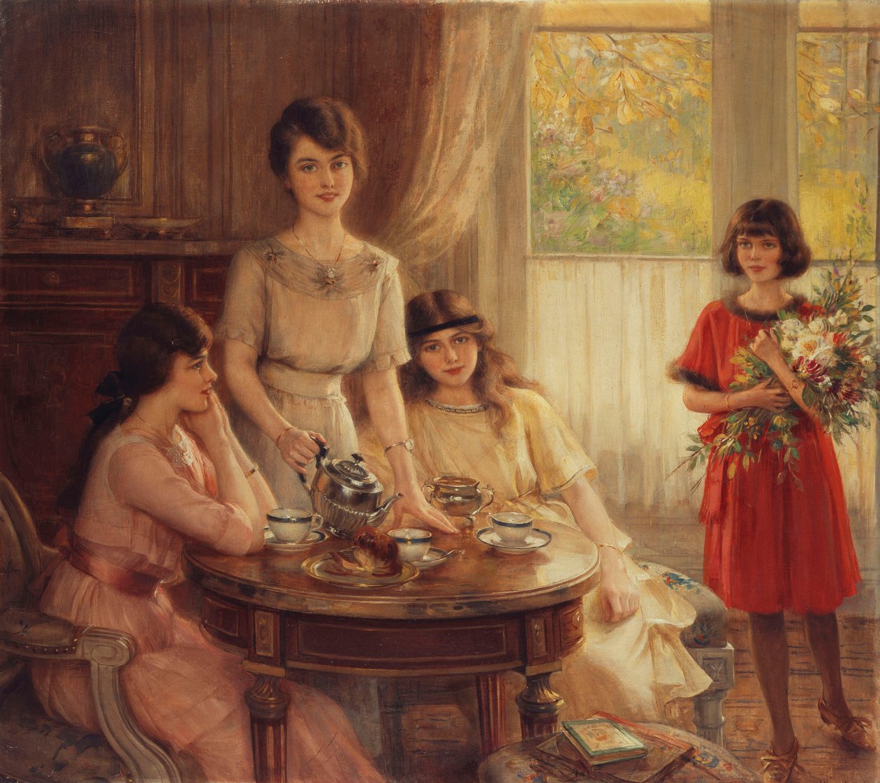 Teestunde von Albert Lynch