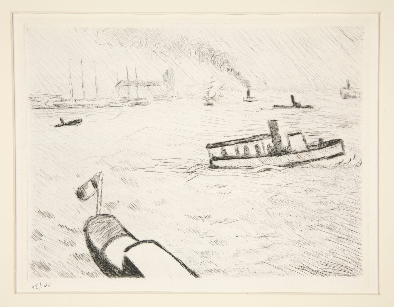 Schlepper in Hamburg von Albert Marquet