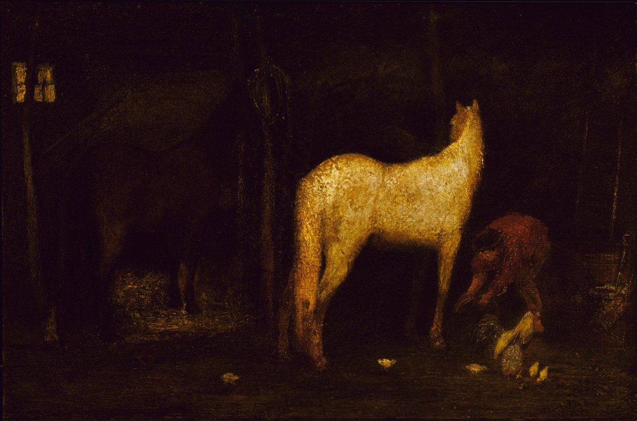 Im Stall, vor 1911 von Albert Pinkham Ryder