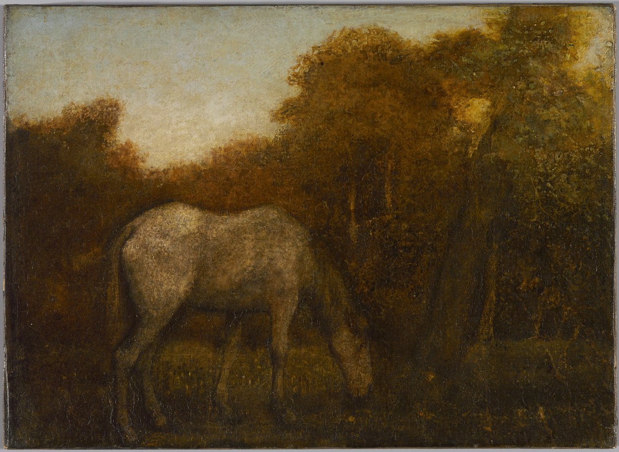 Das weidende Pferd, Mitte der 1870er Jahre von Albert Pinkham Ryder