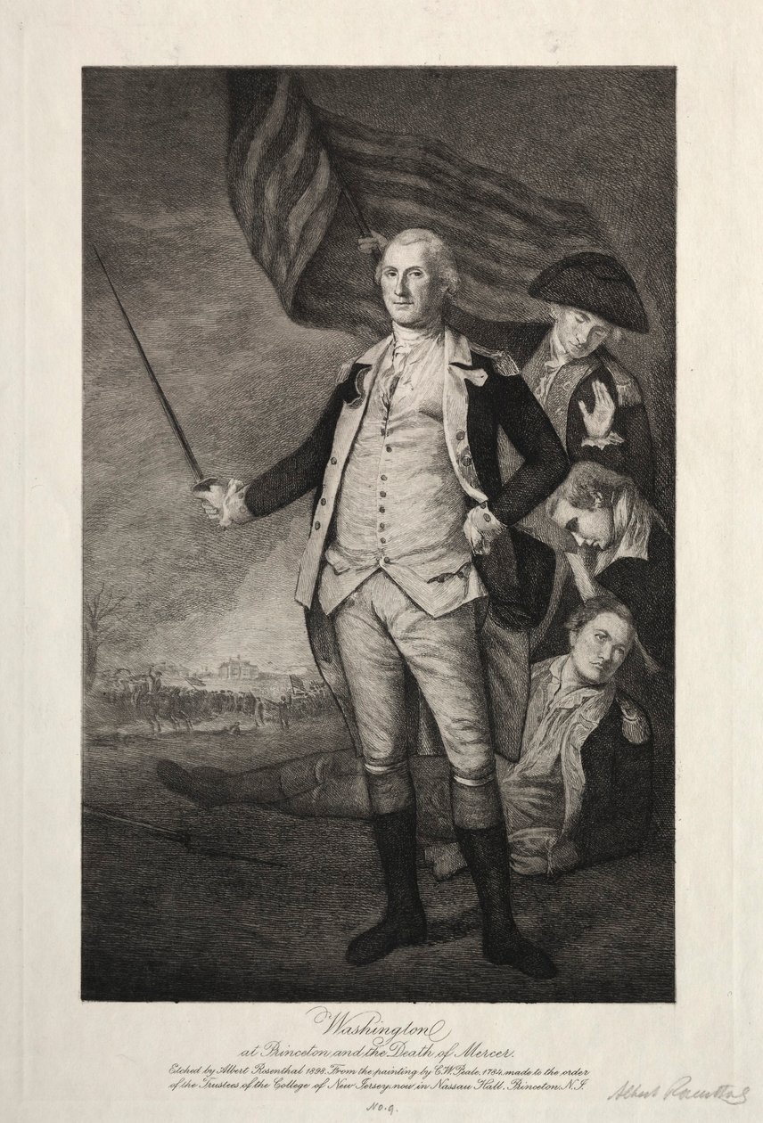 George Washington in Princeton, 1898 von Albert Rosenthal