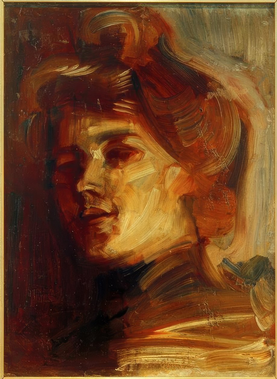 Dame mit Hut von Albert Weisgerber
