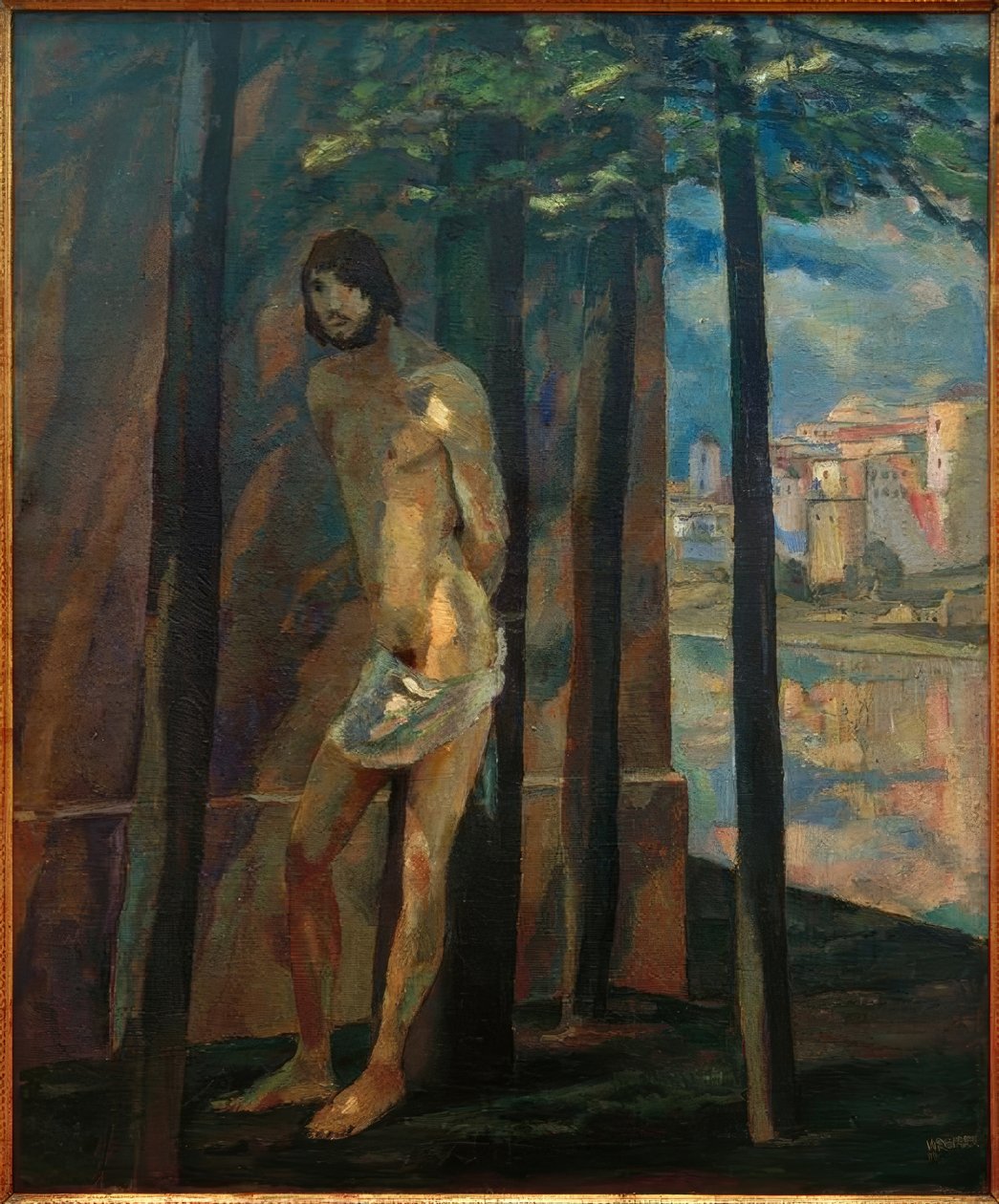 Sebastian an der Mauer von Albert Weisgerber