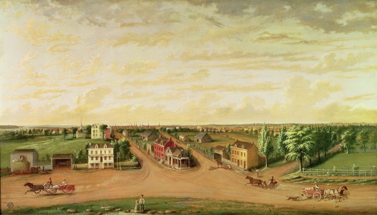 Union Square im Jahr 1828, 1885 von Albertus D.O Browere
