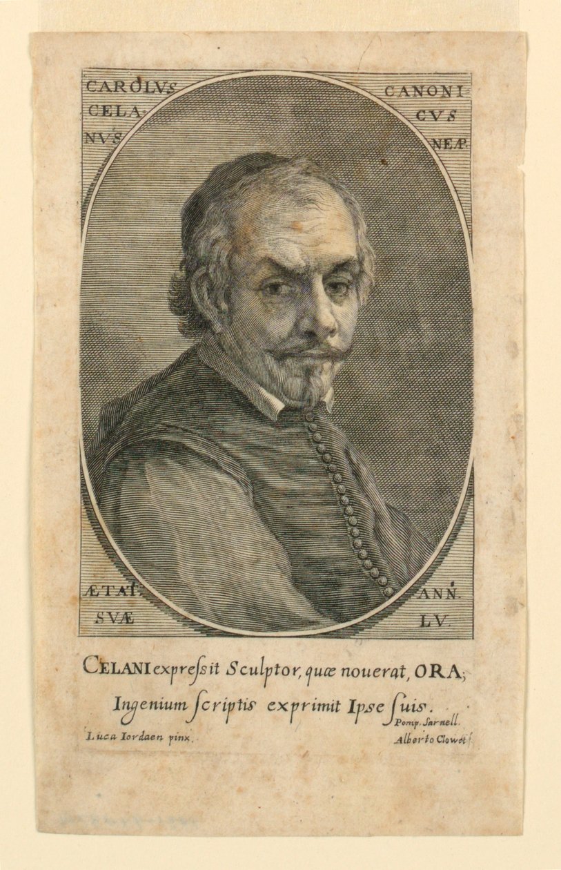 Porträt von Carolus Celanus von Albertus Clouwet