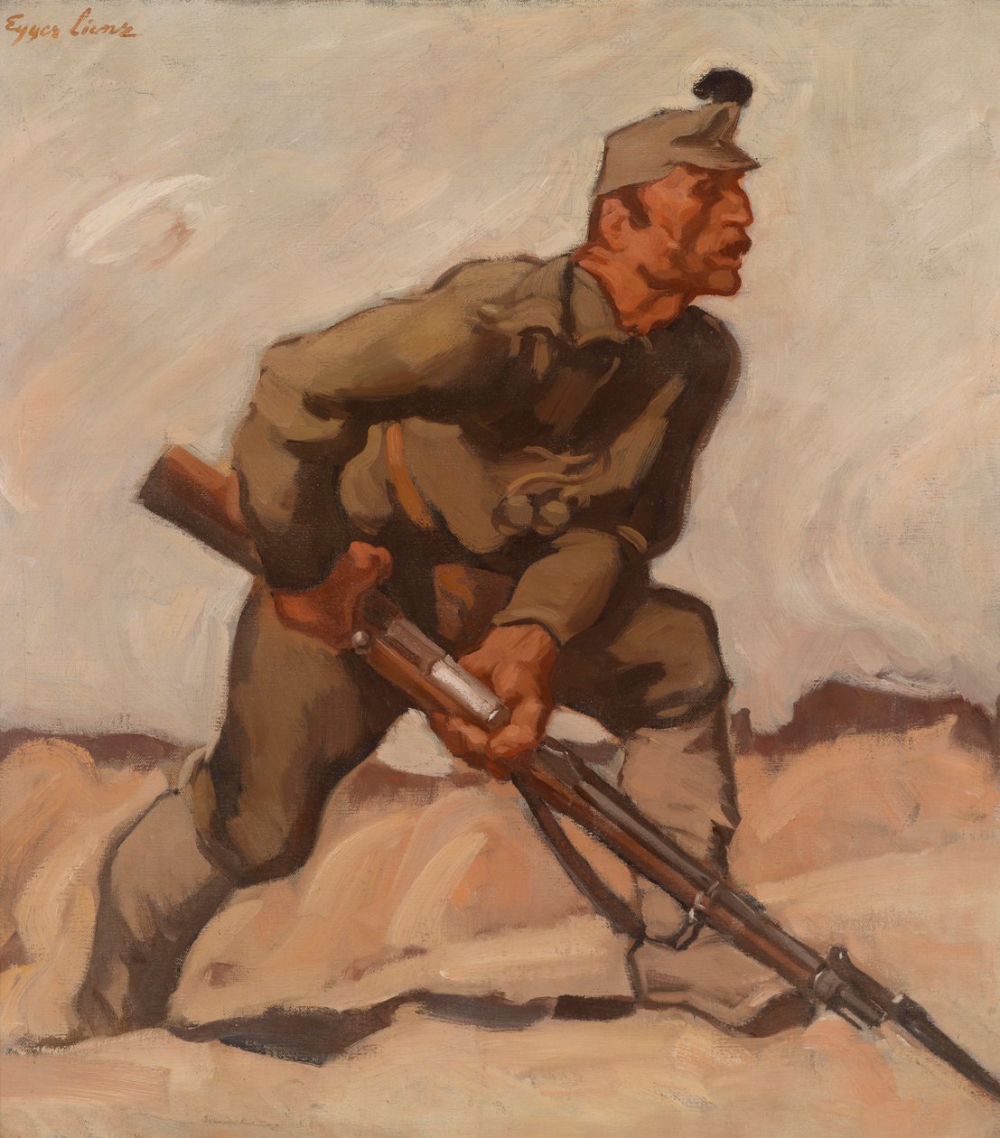 Kaiserschütze (Dolomitenwacht) von Albin Egger Lienz