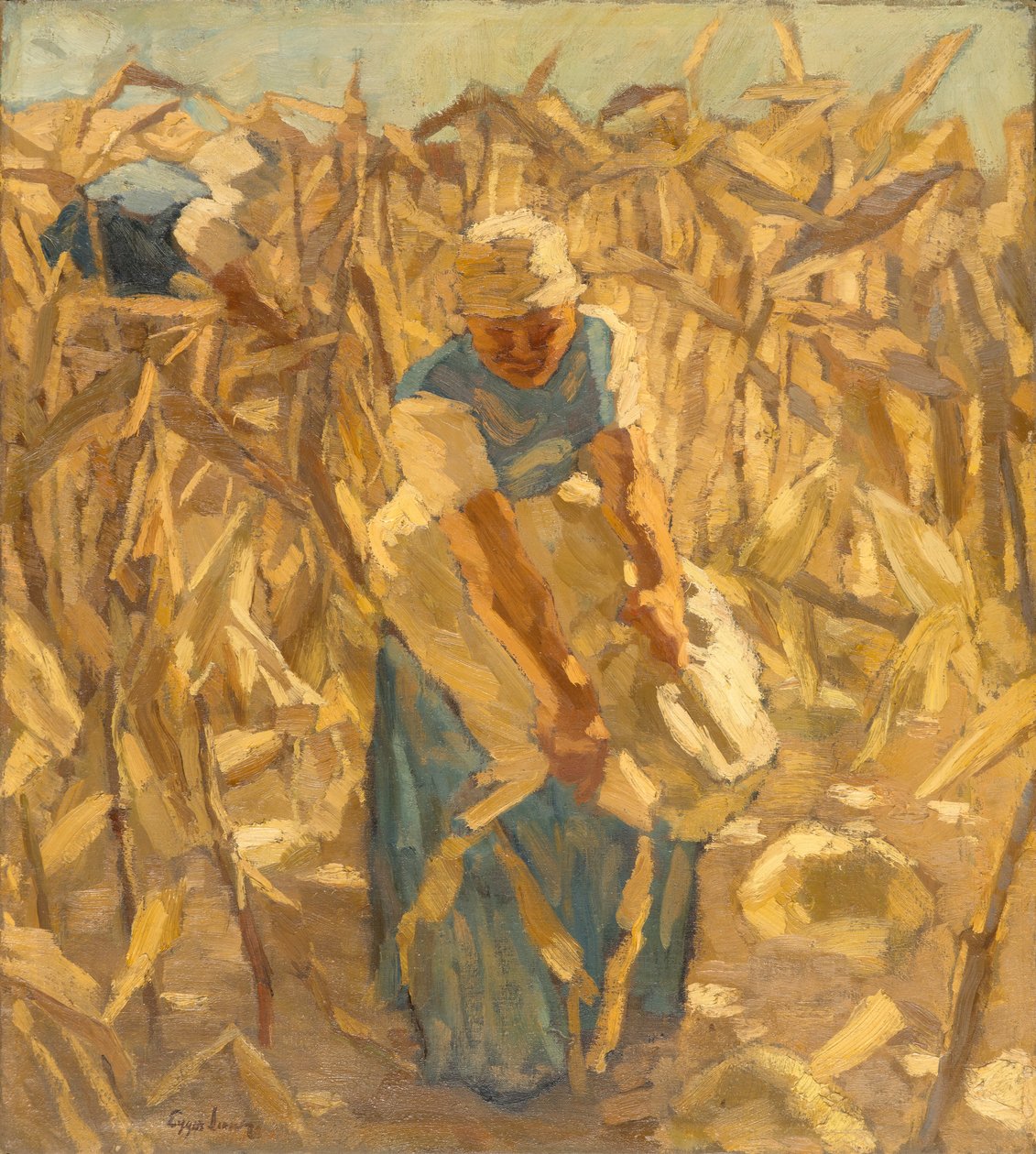 Getreideernte von Albin Egger Lienz