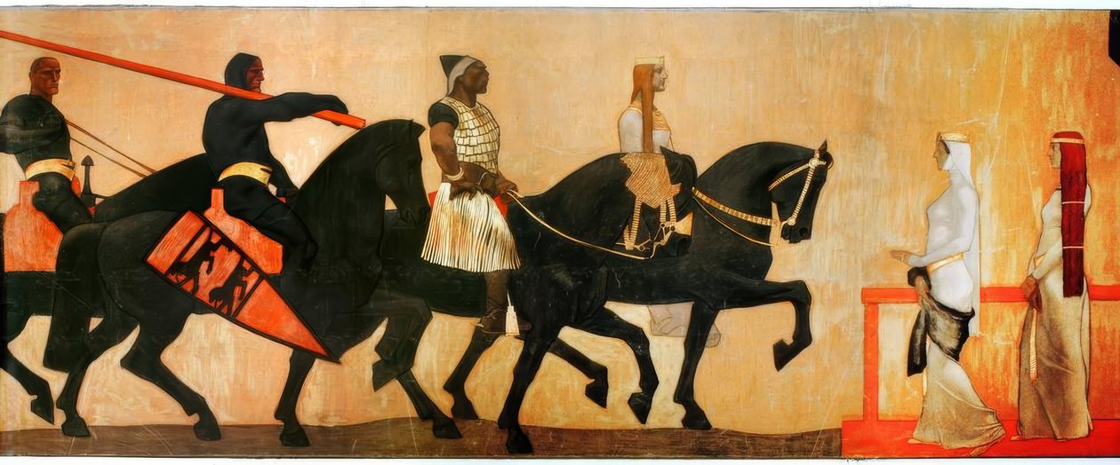 Einzug König Etzels von Albin Egger Lienz