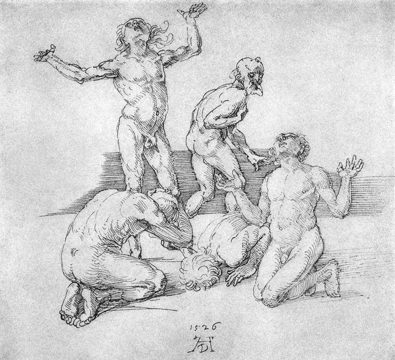 Fünf männliche Akte von Albrecht Dürer