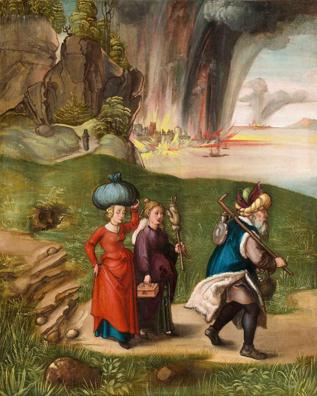 Lot und seine Töchter von Albrecht Dürer