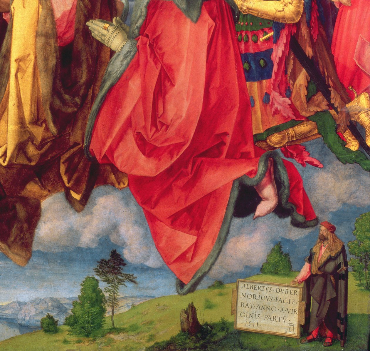 Der Landauer Altar, Allerheiligen, 1511 (Detail) von Albrecht Dürer