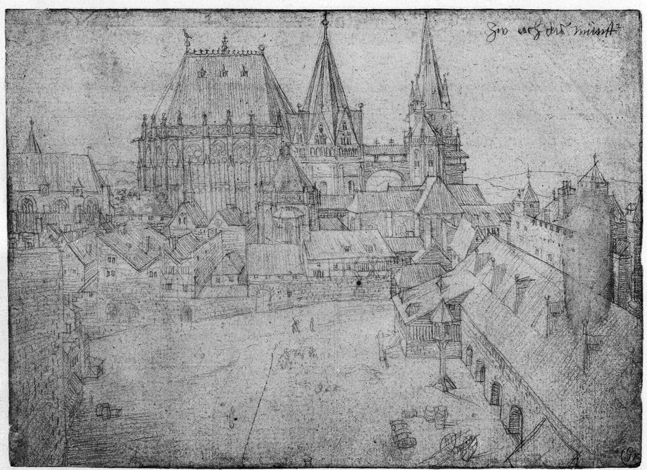 Der Dom in Aachen von Albrecht Dürer