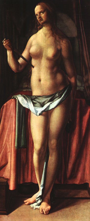 Der Selbstmord der Lucrezia von Albrecht Dürer