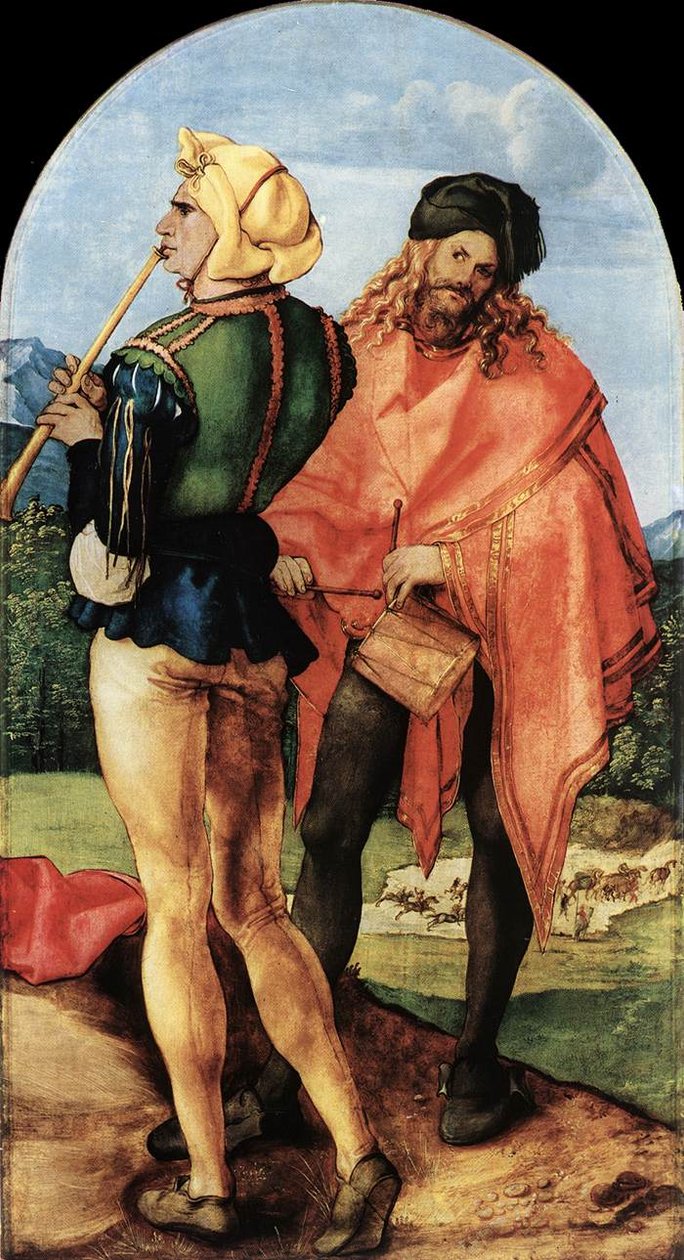 Zwei Musiker von Albrecht Dürer
