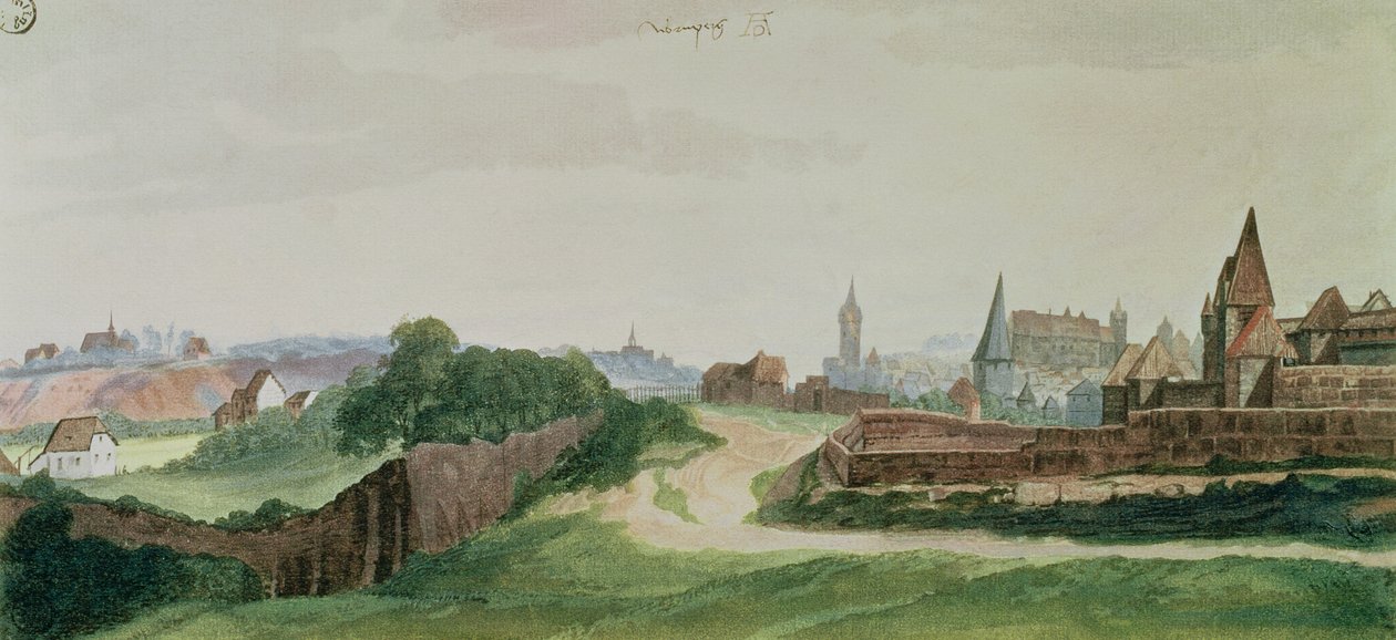 Ansicht von Nürnberg, 1496-97 von Albrecht Dürer