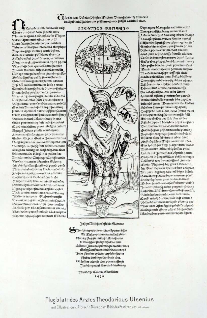 Illustration der Syphilis, 1496 von Albrecht Dürer