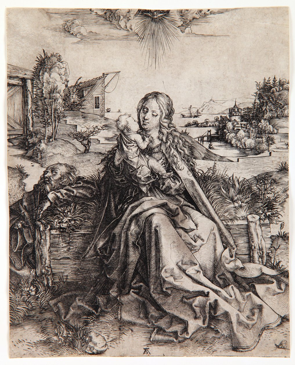 Die Jungfrau mit dem Schmetterling, ca. 1495 von Albrecht Dürer
