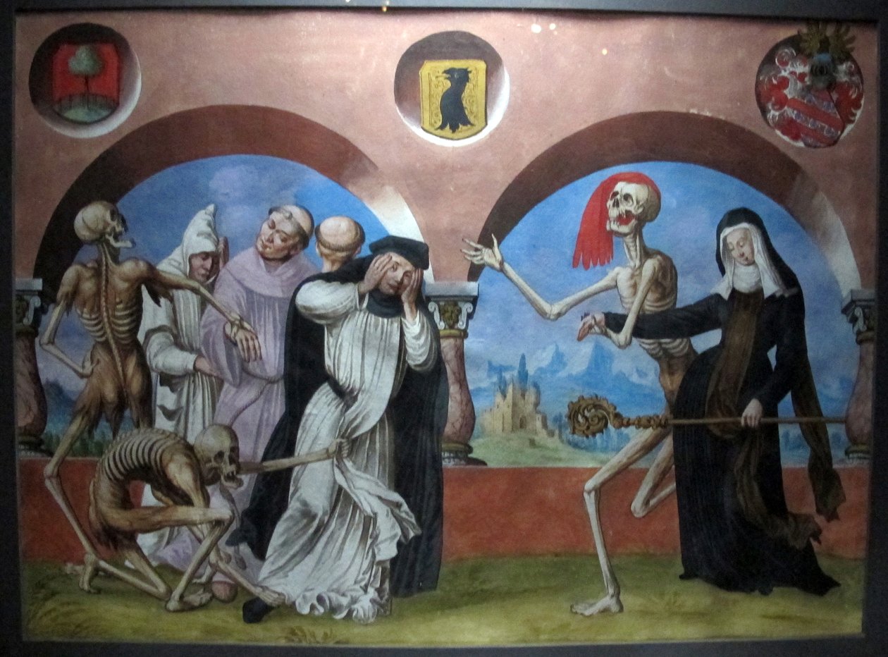 Kopie der verlorenen Totentanz von M. Manuel des Dominikanerfriedhofs von Bern (1512-20) von Albrecht Kauw