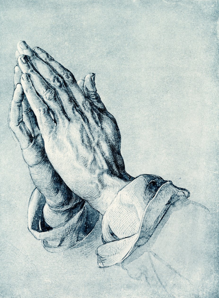 Gefaltete Hände eines Apostels von Albrecht Dürer