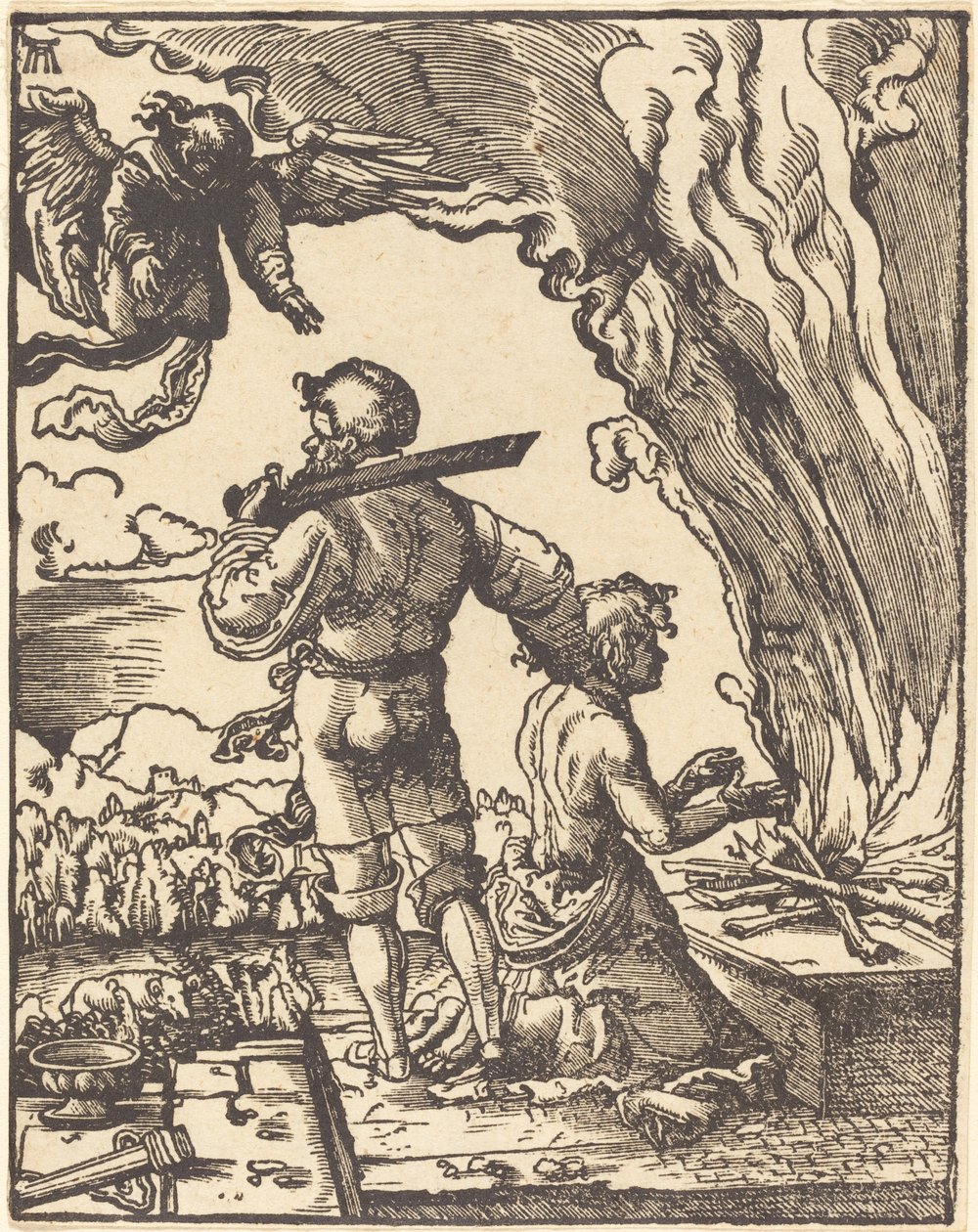 Abrahams Opfer von Albrecht Altdorfer