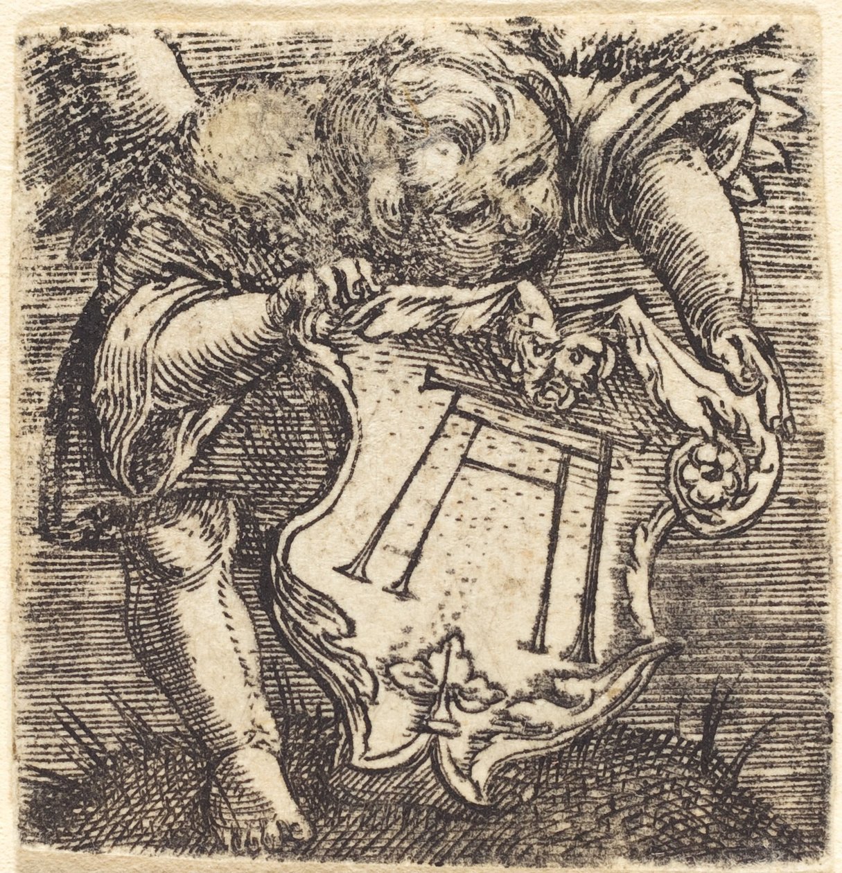 Genii mit Altdorfers Schram von Albrecht Altdorfer