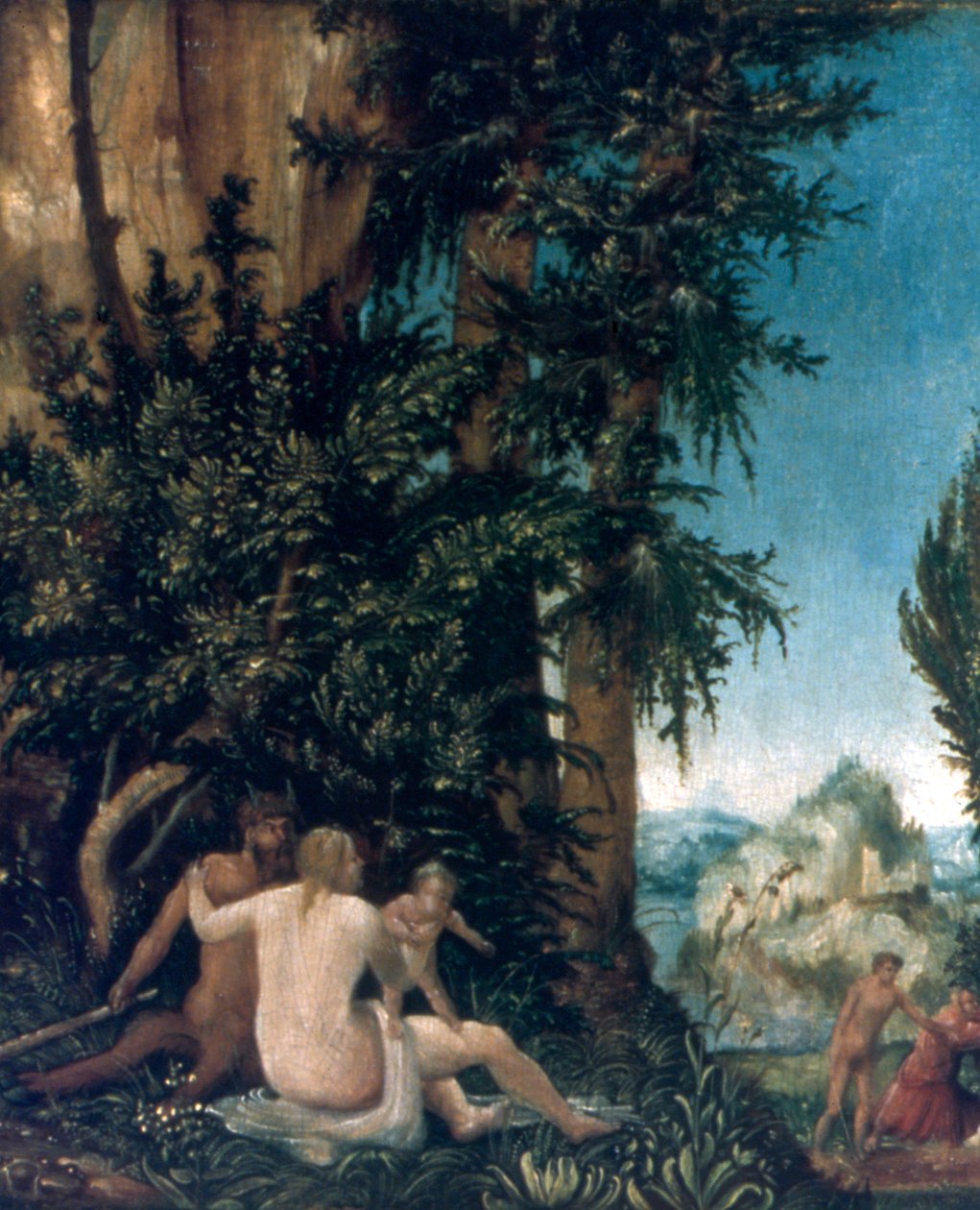 Landschaft mit Familie von Satyrn, 1507 von Albrecht Altdorfer