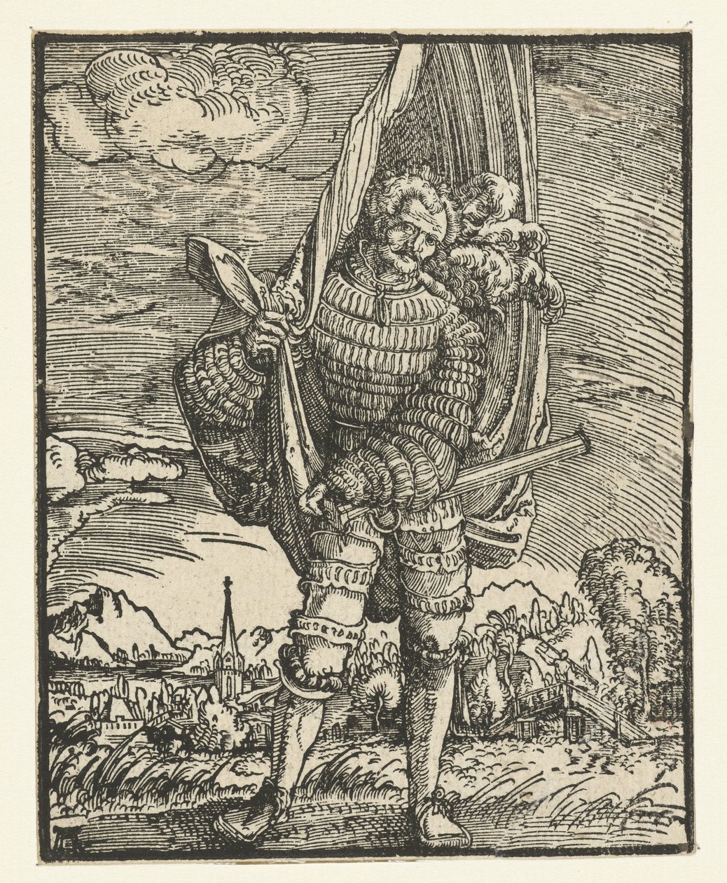 Fahnenträger von Albrecht Altdorfer