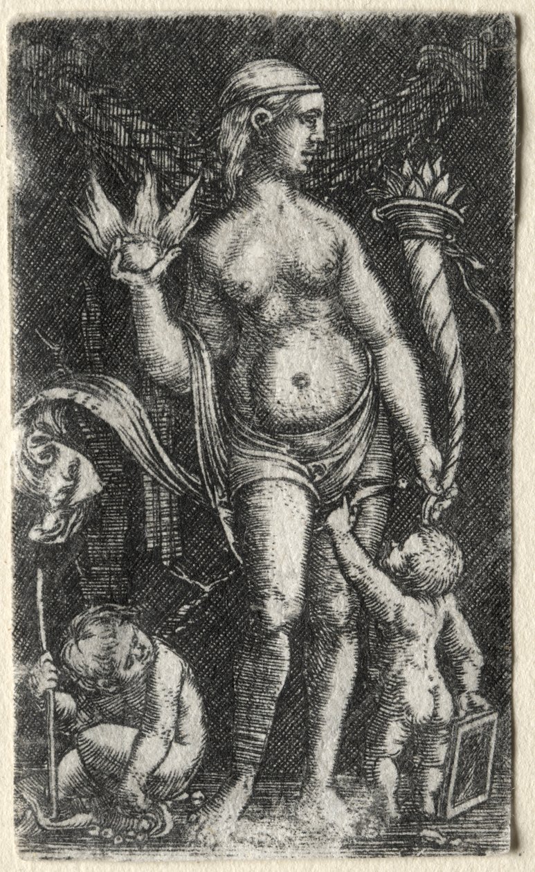 Venus zwischen zwei Cupidos von Albrecht Altdorfer
