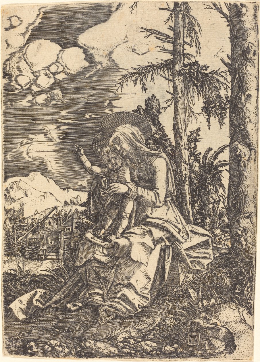 Jungfrau in einer Landschaft von Albrecht Altdorfer