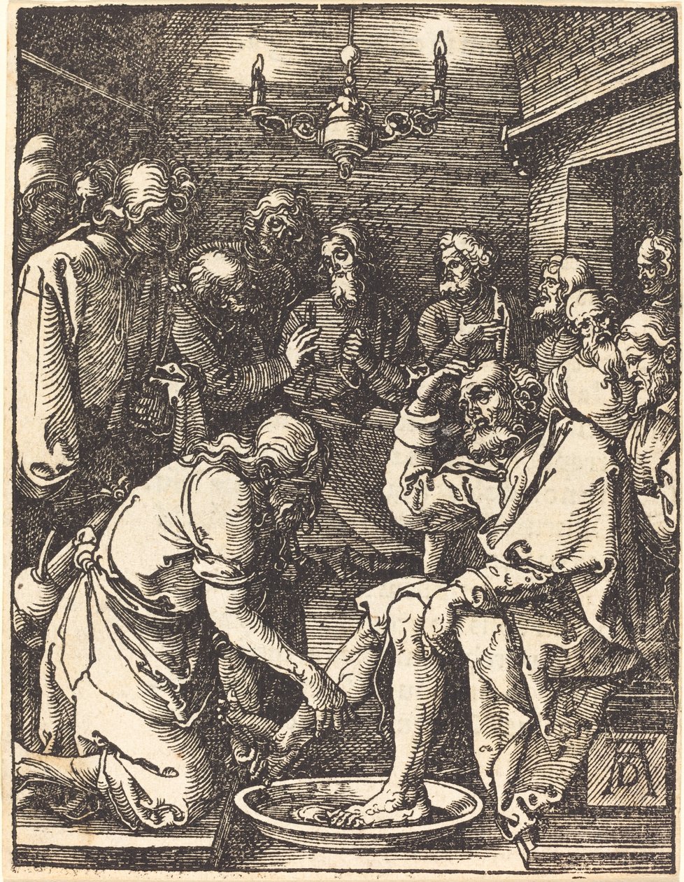 Christus wäscht die Füße der Jünger von Albrecht Dürer