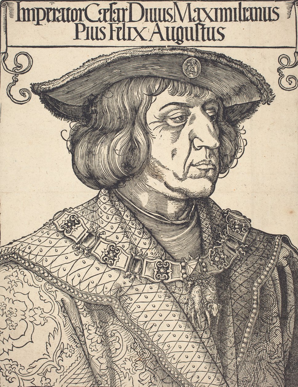Kaiser Maximilian I., ca. 1518 von Albrecht Dürer